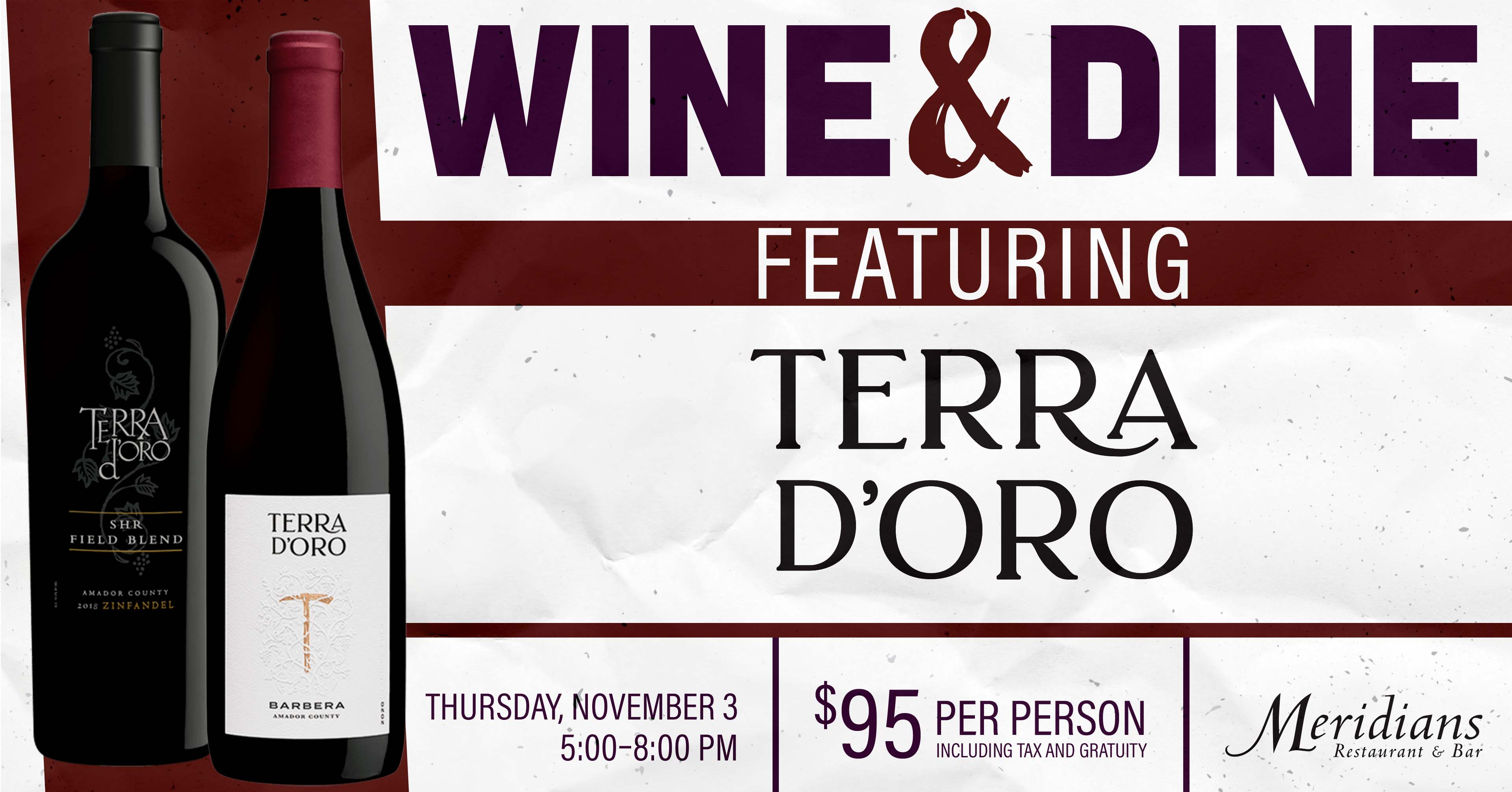 Wine and Dine with Terra d'Oro